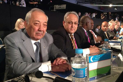 UFF delegation holds talks with the AFC and UEFA Presidents