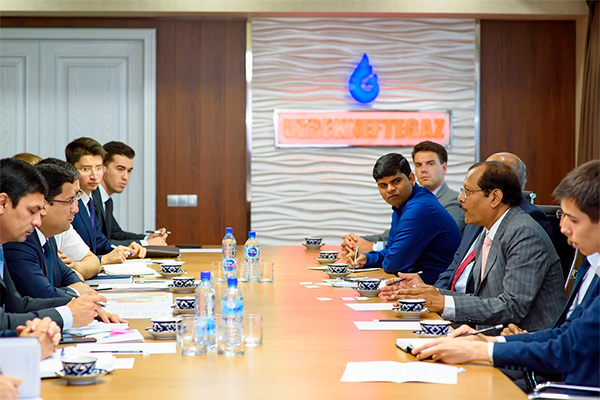 АО «Узбекнефтегаз» и ONGS VIDESH обсудили возможности сотрудничества