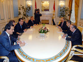 Tajik leader, Uzbek deputy premier discuss cooperation