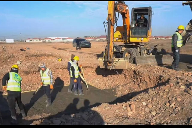 Construction of the "Buyuk Ipak Yuli" industrial zone launched in Tashkent region