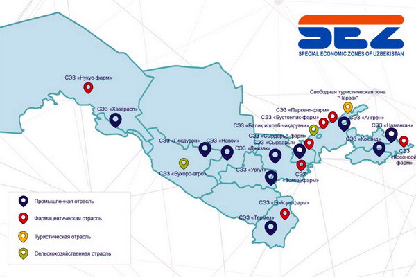The volume of industrial production of special zones totaled 27.4 trillion soums