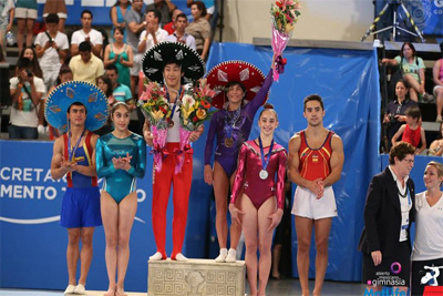 Oksana Chusovitina wins two medals at Mexico Open Championship