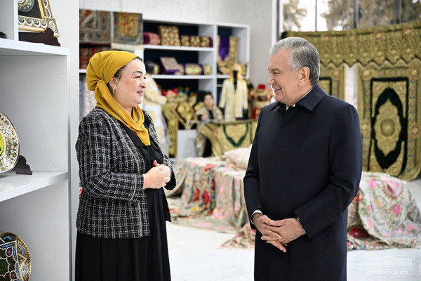 President visits a mahalla in Bukhara district