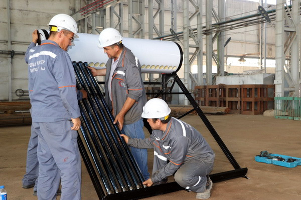 Enterprise of Thermal Power Plants starts to produce solar water heating collectors