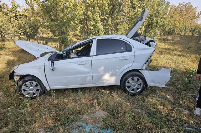 В Зангиотинском районе произошла авария с участием автомобиля Nexia 3