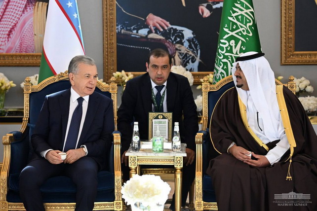 President of Uzbekistan arrives in Riyadh