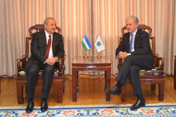 Abdulaziz Kamilov meets SCO Secretary General