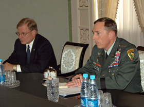US Central Command Commander General David Petraeus Visits Uzbekistan