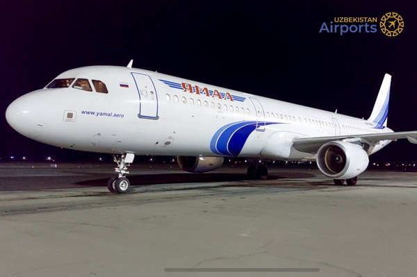 The aircraft of Yamal Airlines carries out its first flight to Urgench airport