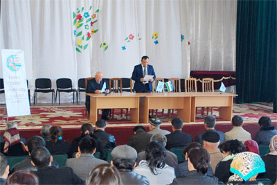 Встреча доверенного лица Ислама Каримова с избирателями Каттакурганского и Пахтачинского районов