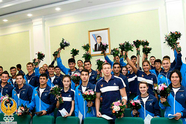 Прошла церемония награждения победителей и призеров Азиатских игр