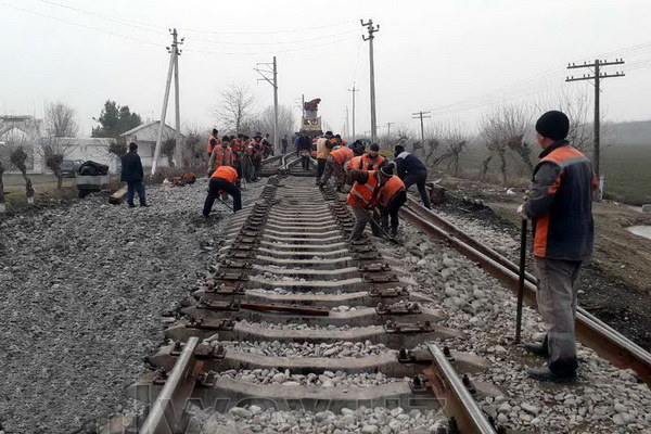 На участке Пап – Наманган – Андижан выполнено 560 тыс.кубометров земляных работ