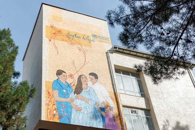 В Ташкенте представили мурал «Здоровое будущее», посвящённый Всемирному дню здоровья