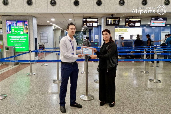 Tashkent Airport received the first flight of Azimuth Airlines from Mineralnye Vody