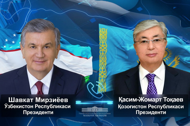 O‘zbekiston va Qozog‘iston Prezidentlari ikki tomonlama kun tartibidagi masalalarni muhokama qildilar