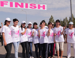 Race for the Cure takes place in Karshi, Samarkand