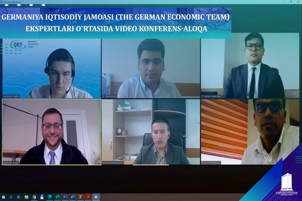 A video conference was held between the Ministry of Economic Development and Poverty Reduction and experts of The German Economic Team