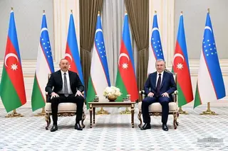 Presidents of Uzbekistan, Azerbaijan hold a face-to-face meeting