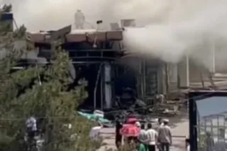 На Юнусабадском рынке произошёл пожар