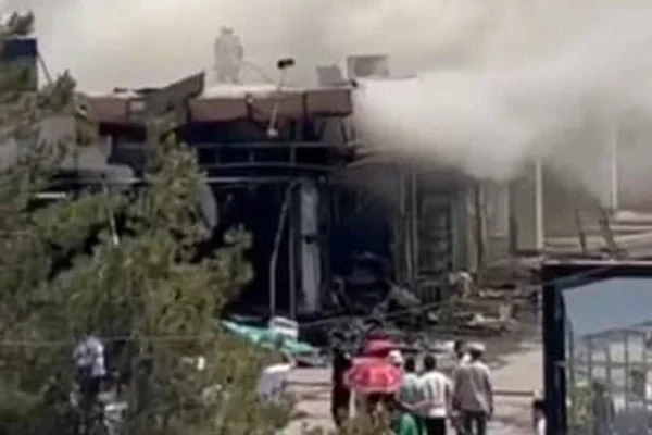 На Юнусабадском рынке произошёл пожар