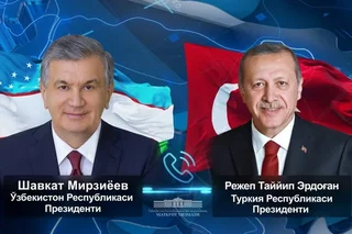 President of Uzbekistan holds telephone conversation with President of Türkiye