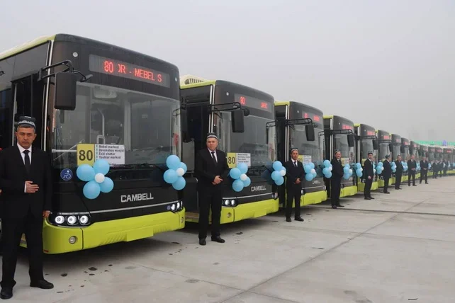 Andijonga navbatdagi 40 ta zamonaviy elektrobus olib kelindi