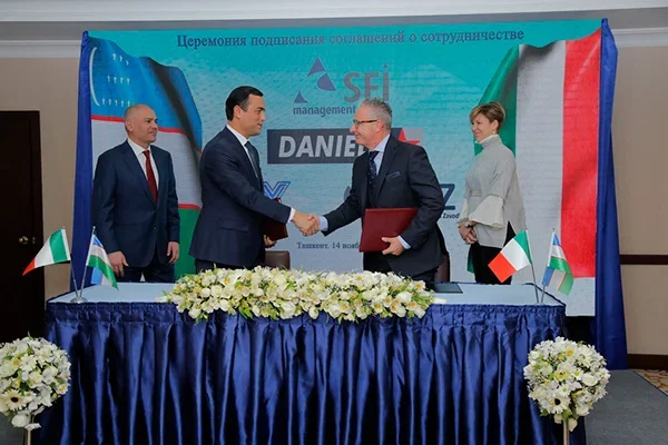 Danieli & C.Officine Meccaniche S.p.A. примет участие в реализации нескольких проектов в Узбекистане