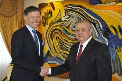 Uzbek FM receives chairperson of Saxony Parliament