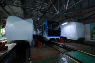 В Ташкент доставлены 3 новых четырехвагонных современных подвижных состава метро