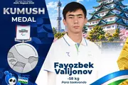 Файозбек Валиджонов завоевал серебро Параазиатских игр