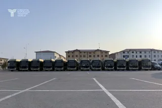 Гулистон шаҳри жамоат транспорти тўлиқ экологик тоза автобуслар билан янгиланди