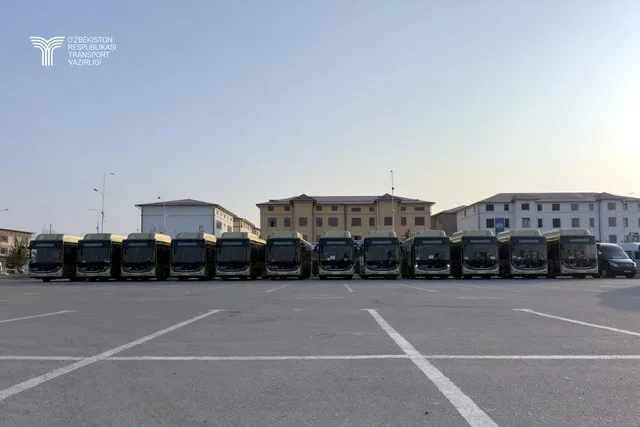 Guliston shahri jamoat transporti to‘liq ekologik toza avtobuslar bilan yangilandi