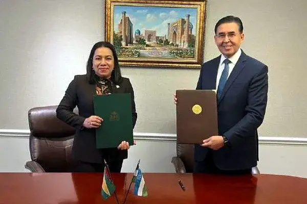 Uzbekistan establishes diplomatic relations with the Cooperative Republic of Guyana