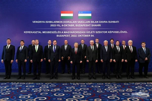 Uzbek President holds a meeting with Hungarian businesspeople