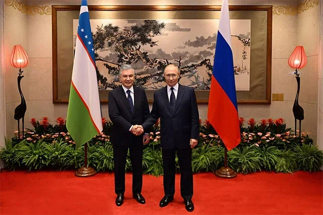 Мирзиёев и Путин обсудили расширение узбекско-российского стратегического партнерства в Пекине