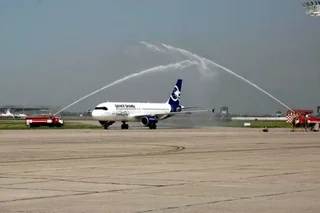 The presentation of the new aircraft of Qanot Sharq takes place