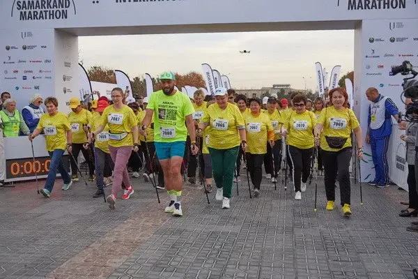 В Самарканде прошел международный благотворительный забег Samarkand Marathon 2023