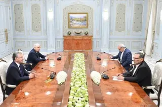 President of Uzbekistan receives a delegation of Iran