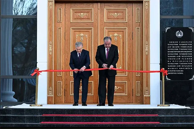 Президентлар Тожикистон элчихонасининг янги биносини очдилар