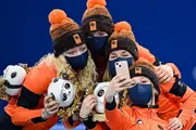 Нидерландские шорт-трекистки выиграли эстафету на 3000 м на зимних Олимпийских играх-2022