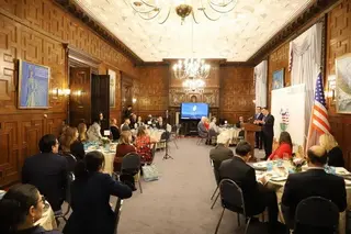 A charity reception takes place in Washington to support the Aral Sea region