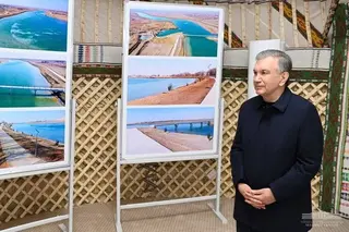 President becomes familiar with construction activities in Beltau village