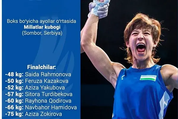 Семь девушек из Узбекистана прошли в финал Кубка наций по боксу