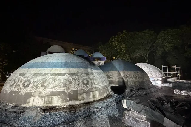 Cultural Heritage Agency Halts Unauthorized Repairs at Blue Domes Landmark