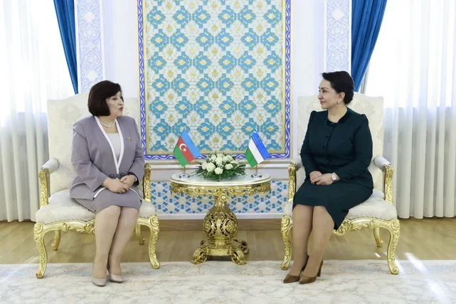 Tanzila Narbaeva meets with the Chairperson of the Milli Majlis of Azerbaijan