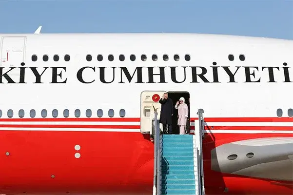 President of Türkiye arrives in Uzbekistan