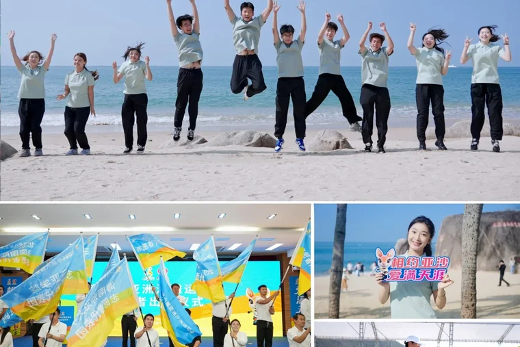 4,680 young Chinese volunteers called "Little Deer" ready for Asian Beach Games