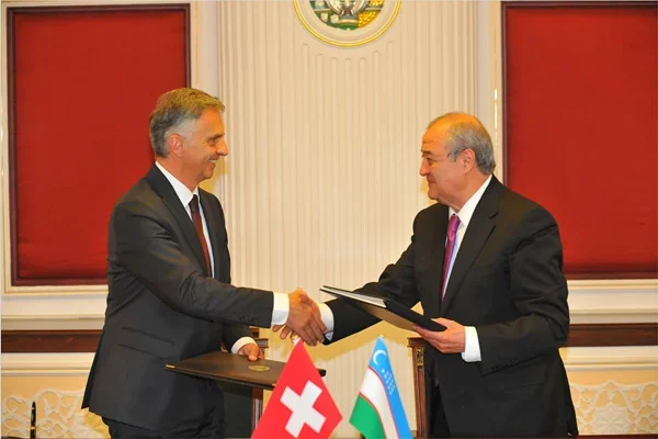 Uzbek FM meets with President of Switzerland