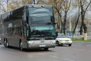 The first technical trip was made on the Almaty-Tashkent bus route