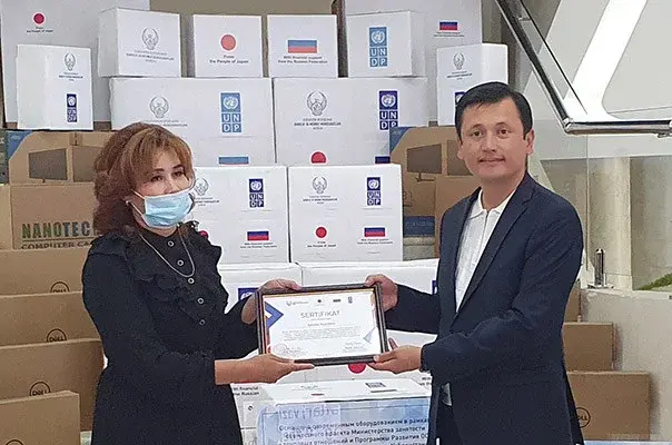 Within the framework of a joint project of the Ministry of Employment and Labor Relations and UNDP, entrepreneurs from Andijan region receive technical equipment